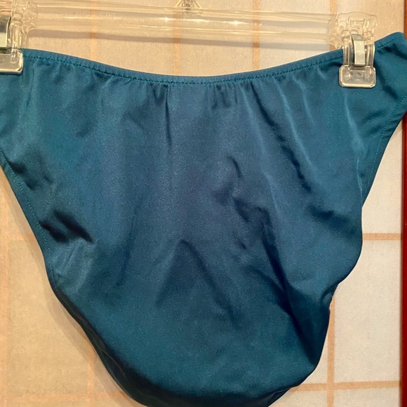 Venus 4 piece NWOT bikini skirt/dress set Teal sequin - Picture 4 of 16